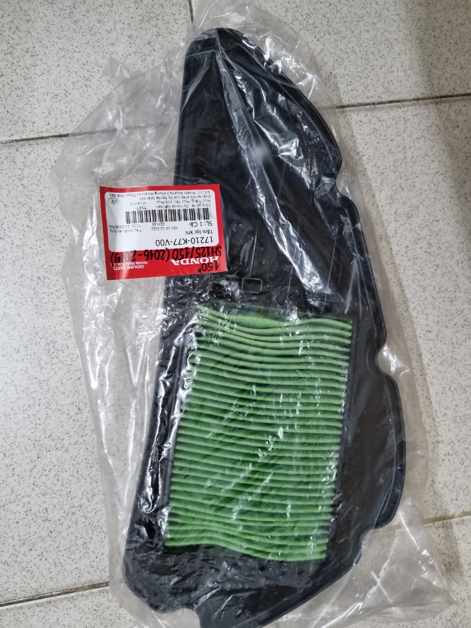 Lọc gió HONDA SH125 / 150 (2016-2019) (17210K77V00)