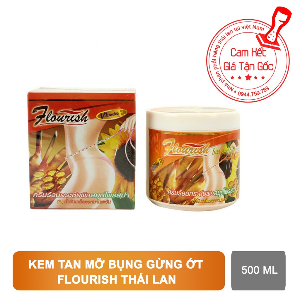 KEM THOA TAN MỠ BỤNG GỪNG FLOURISH THÁI LAN