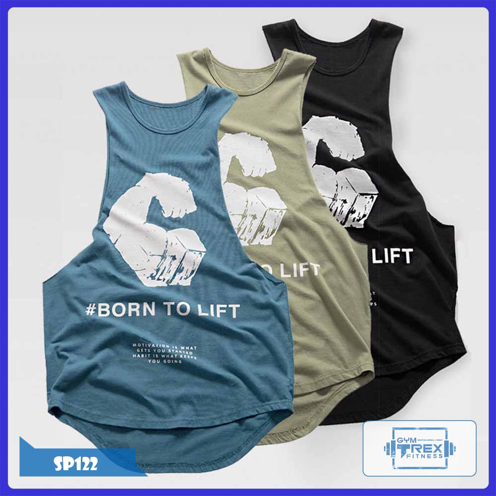 Áo gym nam tank top sát nách Gym Trex SP122 - Áo ba lỗ nam tập gym (Men Vest, tank top,đồ tập quần áo gym,áo ba lỗ gym, thể dục,thể hình, tạ, Fitness)