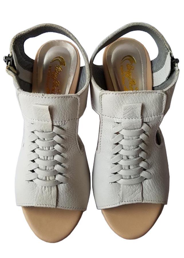 Giày Sandal Cao Gót Nữ BIGBEN Da Bò Thật CG79