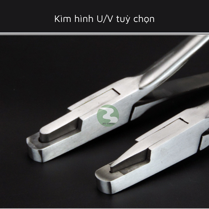 Kìm bấm rìa tai heo hình UV KR49