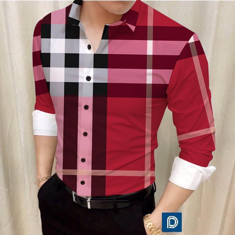 [HCM]Áo sơ mi sọc caro ngang - TN