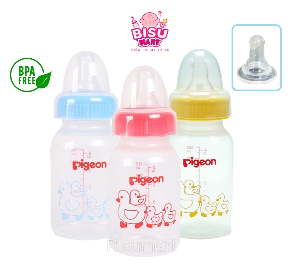 Bình Sữa cổ hẹp Pi.geon 240ml 120ml Bình Sữa PP Tiêu Chuẩn BPA Free