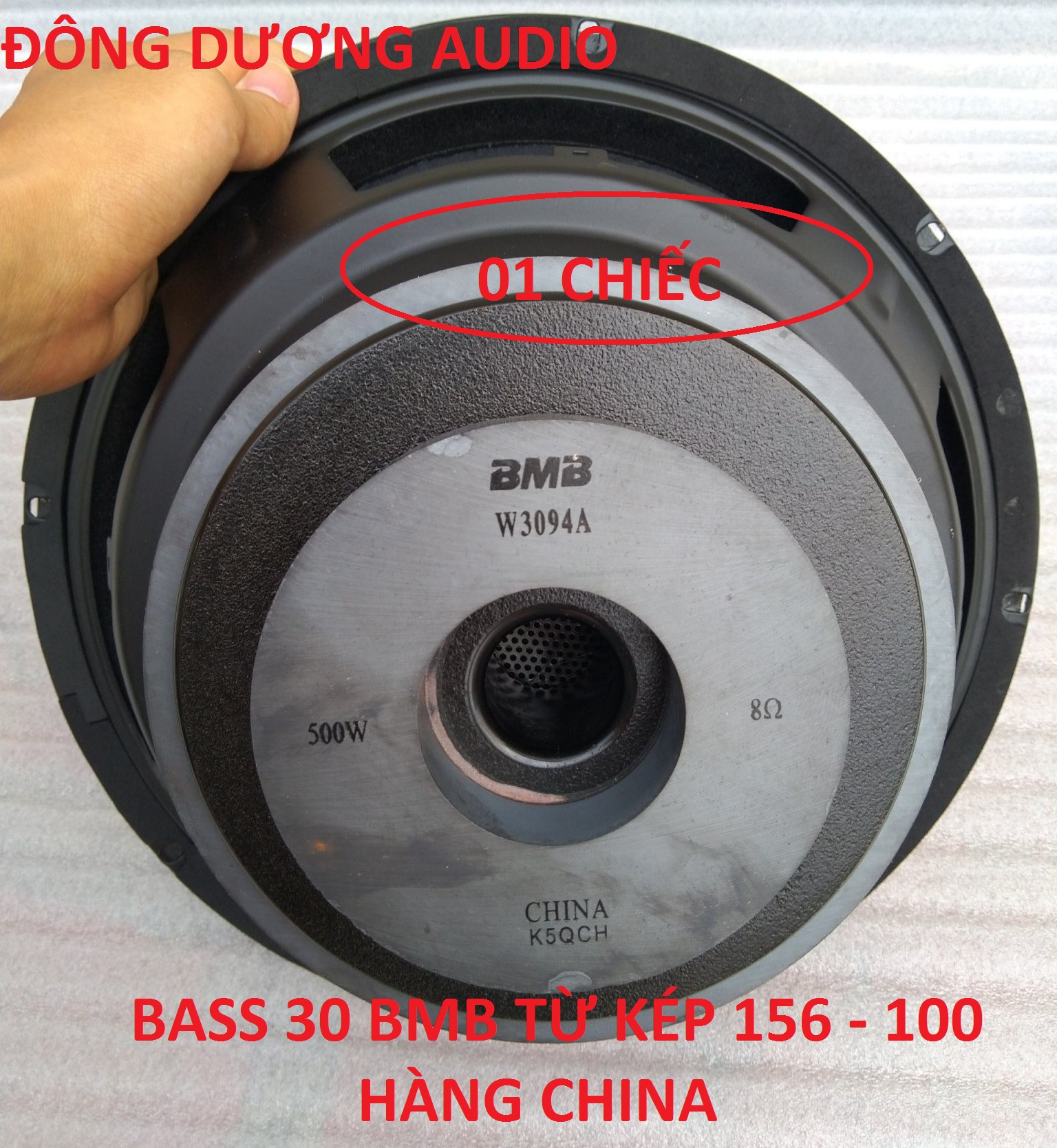 Hàng loại 1 - loa bass 30 từ kép 156-100 mm coil 65mm - gân mút xốp - hàng liên doanh- giá 1 củ