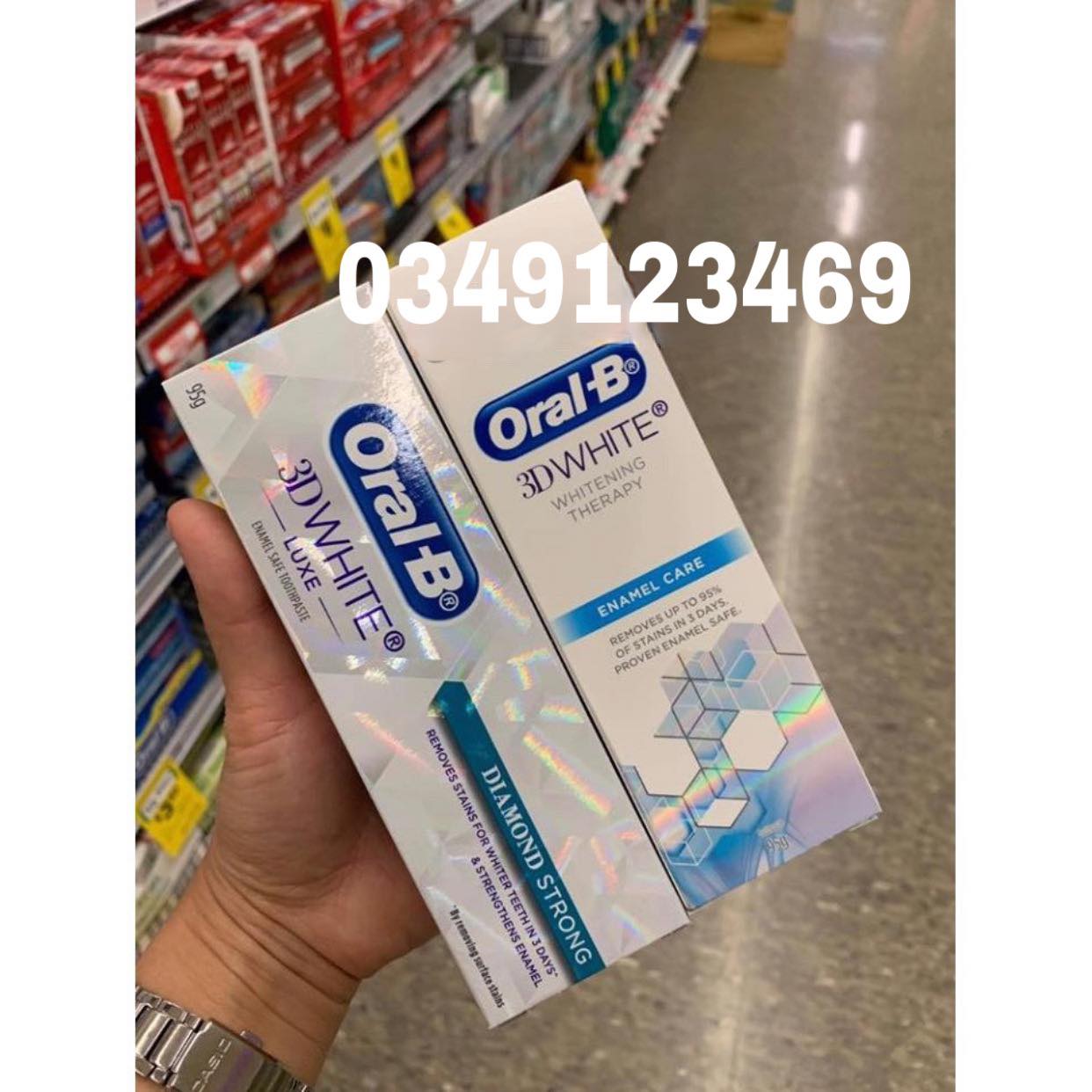 Kem trắng răng oral b