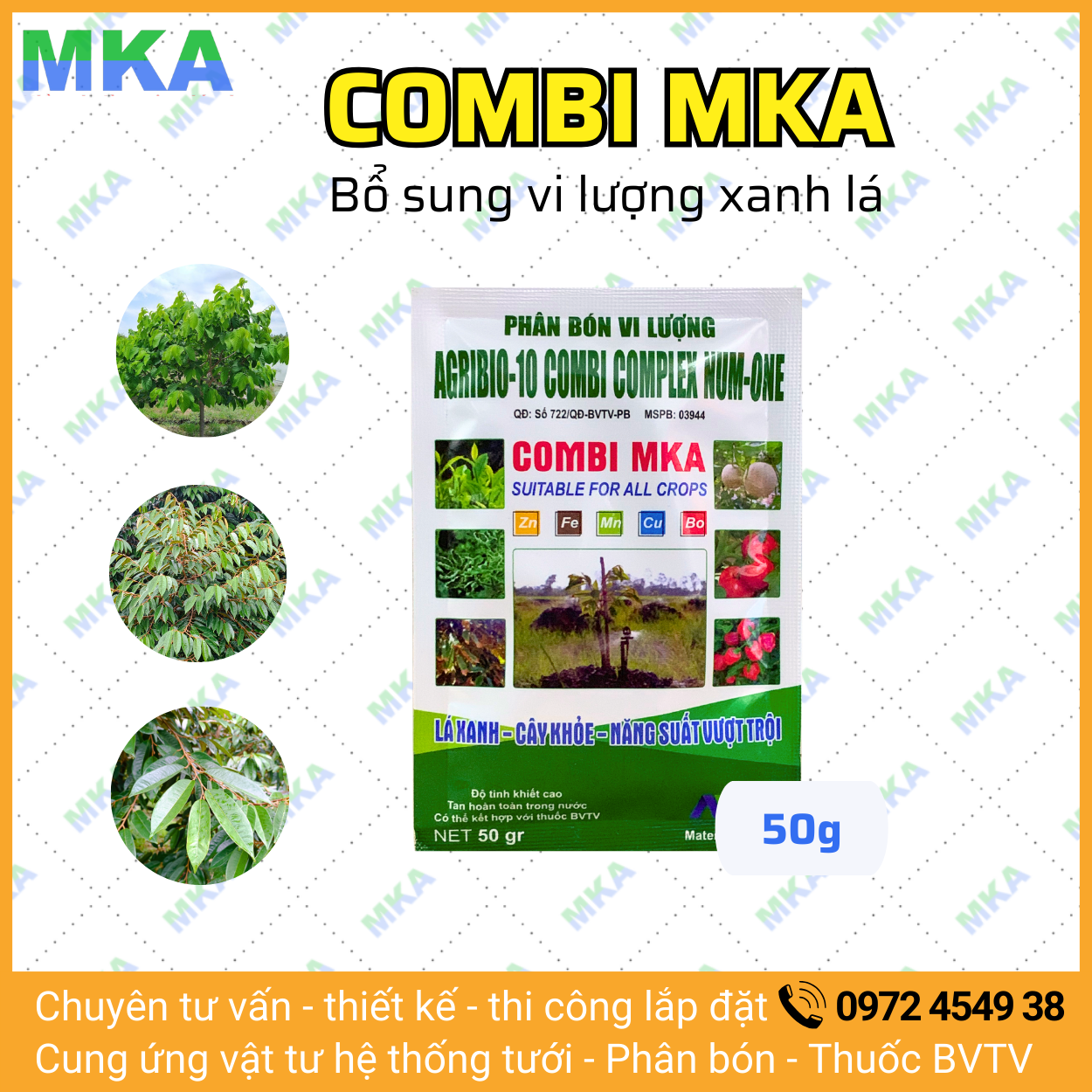 Combi Mka Micronutrient Foliar Fertilizer - 50g