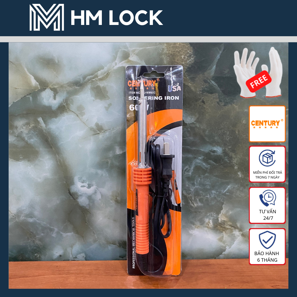 MỎ HÀN CHÌ CENTURY 40W, 60WCAO CẤP ĐÀI LOAN - 220V - HM LOCK