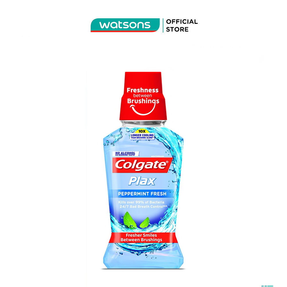 Nước Súc Miệng Colgate Plax Bạc Hà The Mát 250ml