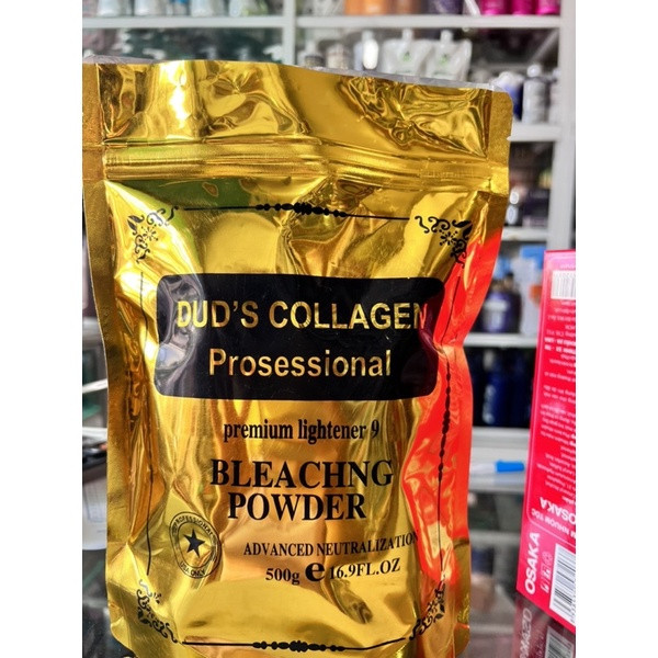 Bột tẩy tóc siêu mịn không hại tóc dud's collagen 500g