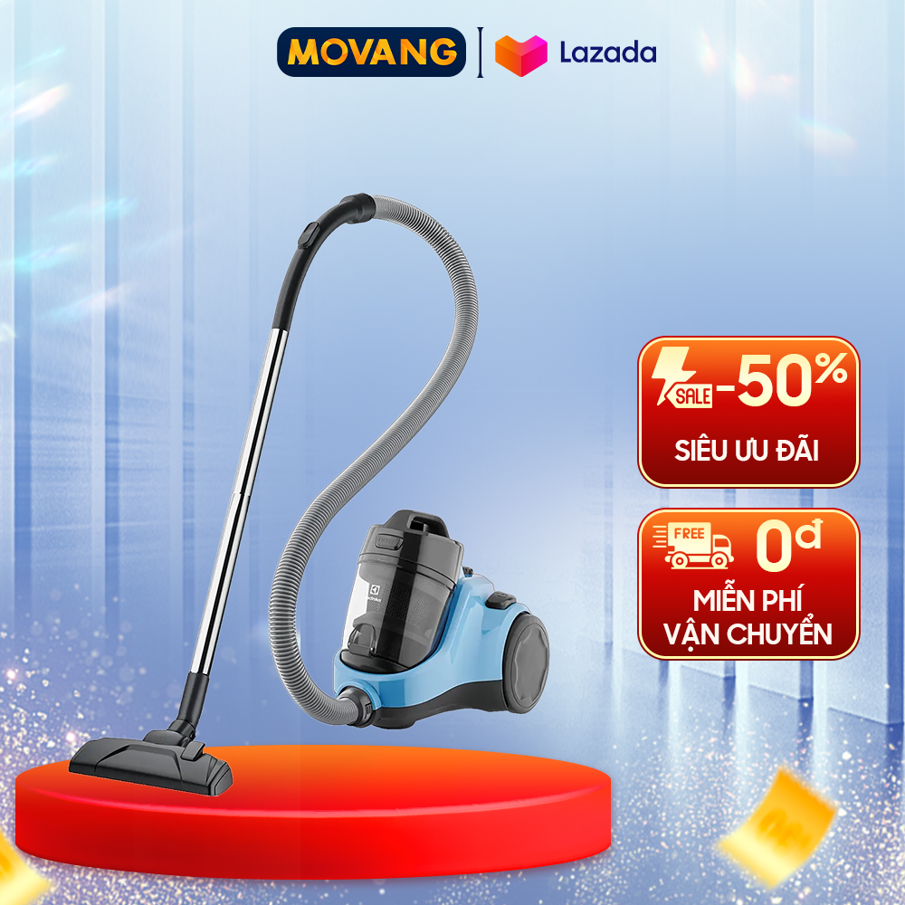 [GIAO TẠI HCM] - Máy hút bụi Electrolux EC31-2BB - Công suất hoạt động 1800W Công suất hút 315W Độ ồn 80 dB