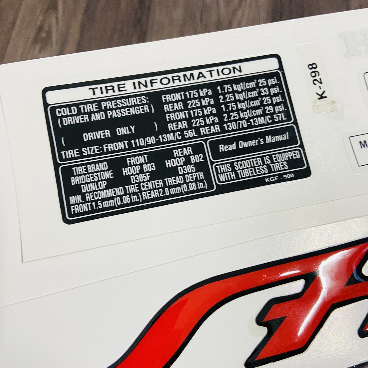 [HCM]Tem dán xe SH 150i ZIN (chữ+tem thông số xe)