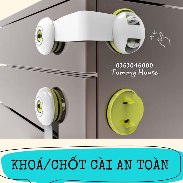Khoá/chốt cài an toàn tủ lạnh cho bé