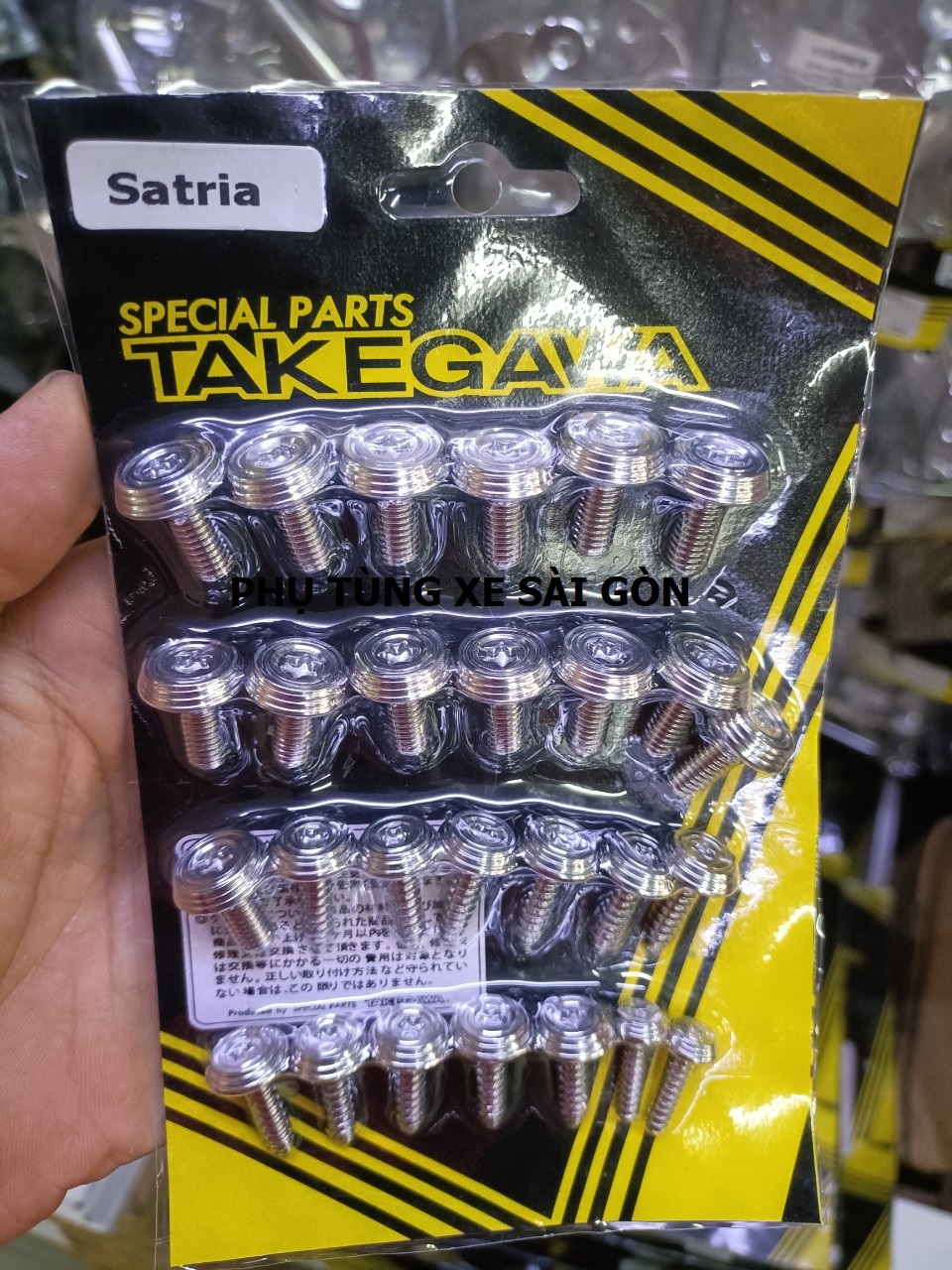 Bộ ốc dàn áo Salaya cho xe Satria  (bộ 27 con)
