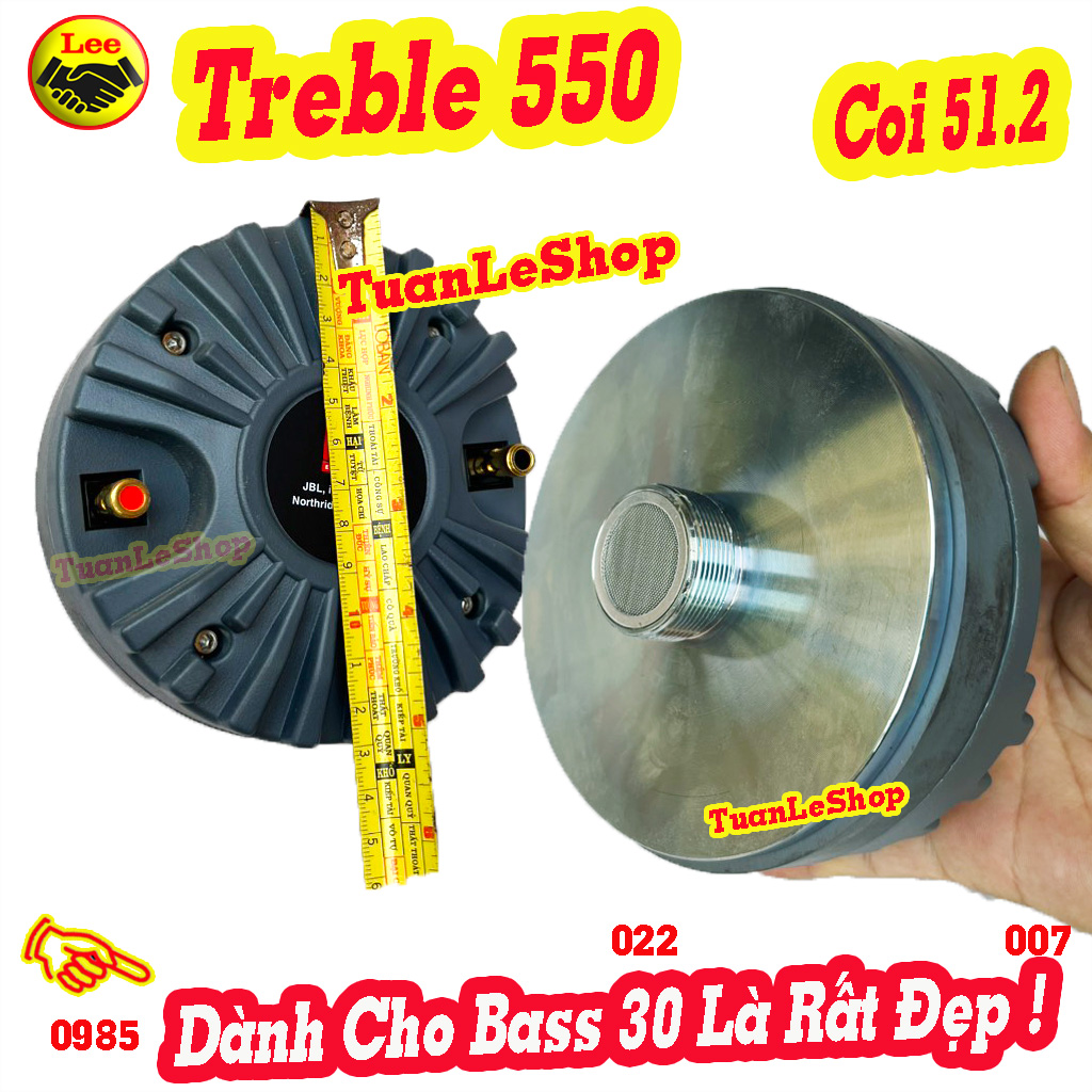 Loa treble dành cho loa bass 30, loa treble 550, trep kèn rời 550 - giá 1 chiếc kèm tụ