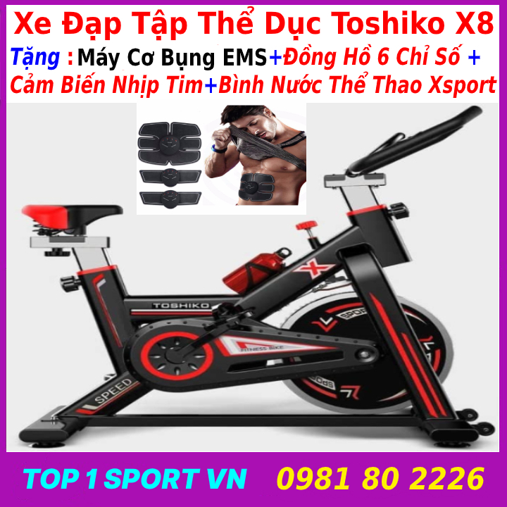 >> SO SÁNH GIÁ MÁY TẬP BỤNG ĐẠP XE | Shopee Lazada Sendo Tiki 4 Xe đạp thể thao tặng máy tập bụng EMS- xe đạp thể dục xe đạp tập thể thao xe đạp tập thể dục TOSHIKO X8 tặng bình nước thể thao + đồng hồ nhịp tim - bảo hành 36 tháng