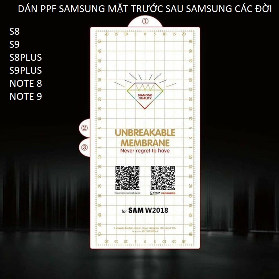 Miếng dán màn hình PPF samsung các đời