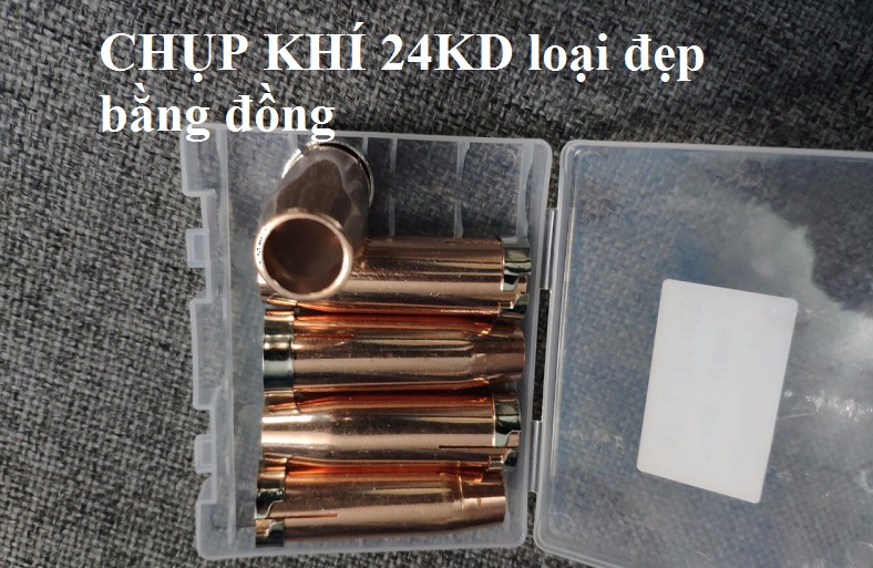 Chụp khí mig 24KD loại đẹp, đồng đỏ