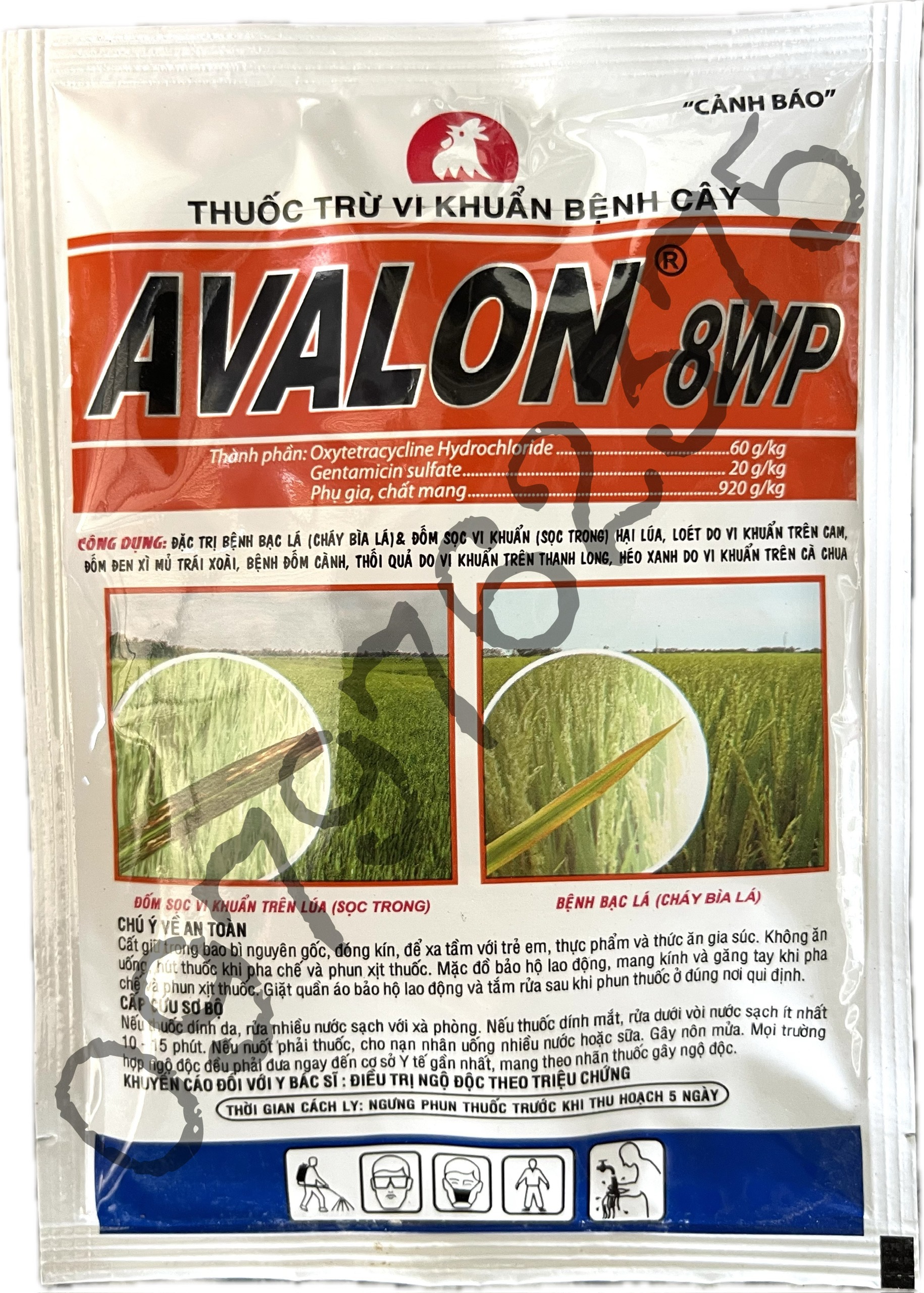 Thuốc trừ vi khuẩn bệnh cây - avalon 8wp - trị thối trái thanh long - gói 25g