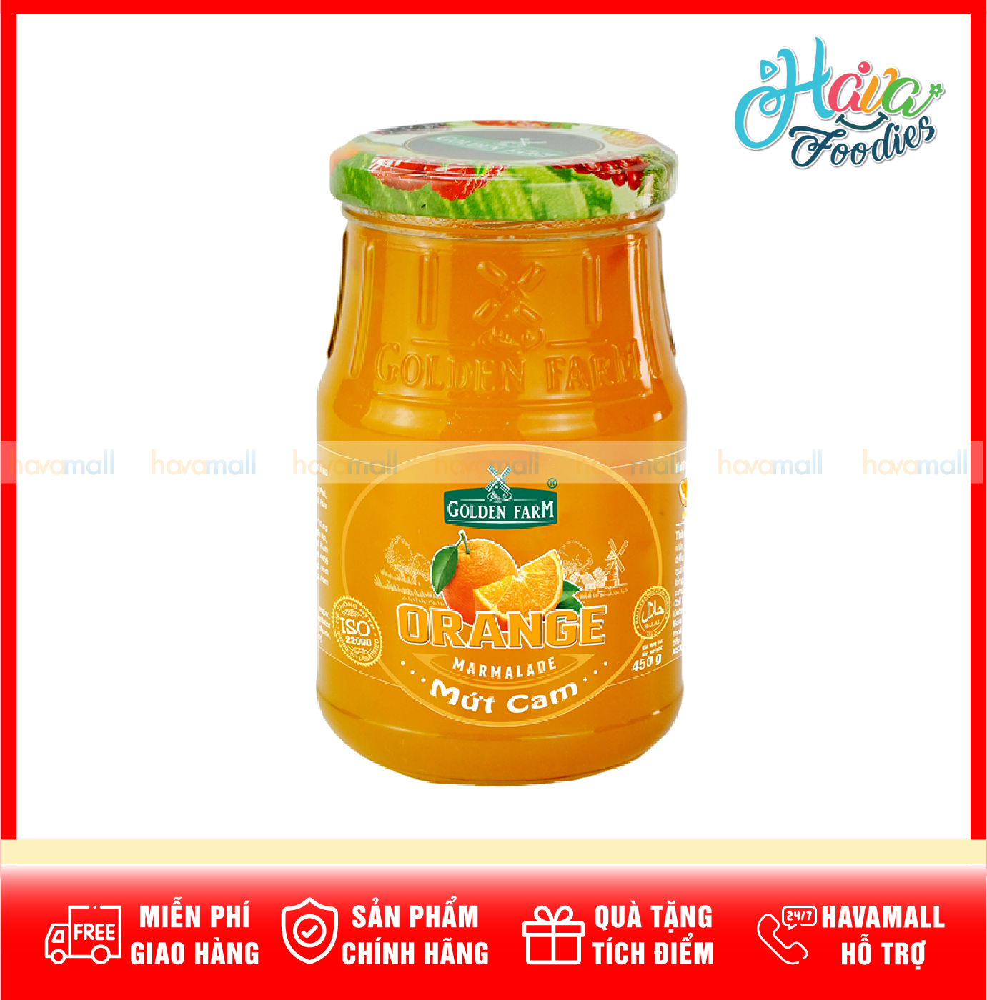 [HOÀN TIỀN MAX 10%][HÀNG CÔNG TY] Mứt Cam Cao Cấp Golden Farm - Orange Jam