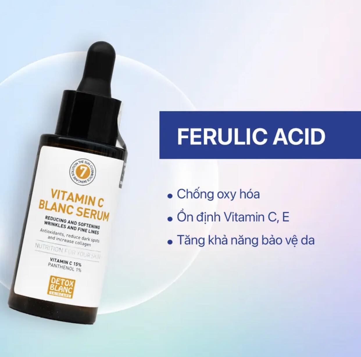 Serum dưỡng sáng da mờ thâm Vitamin C Detox blanc