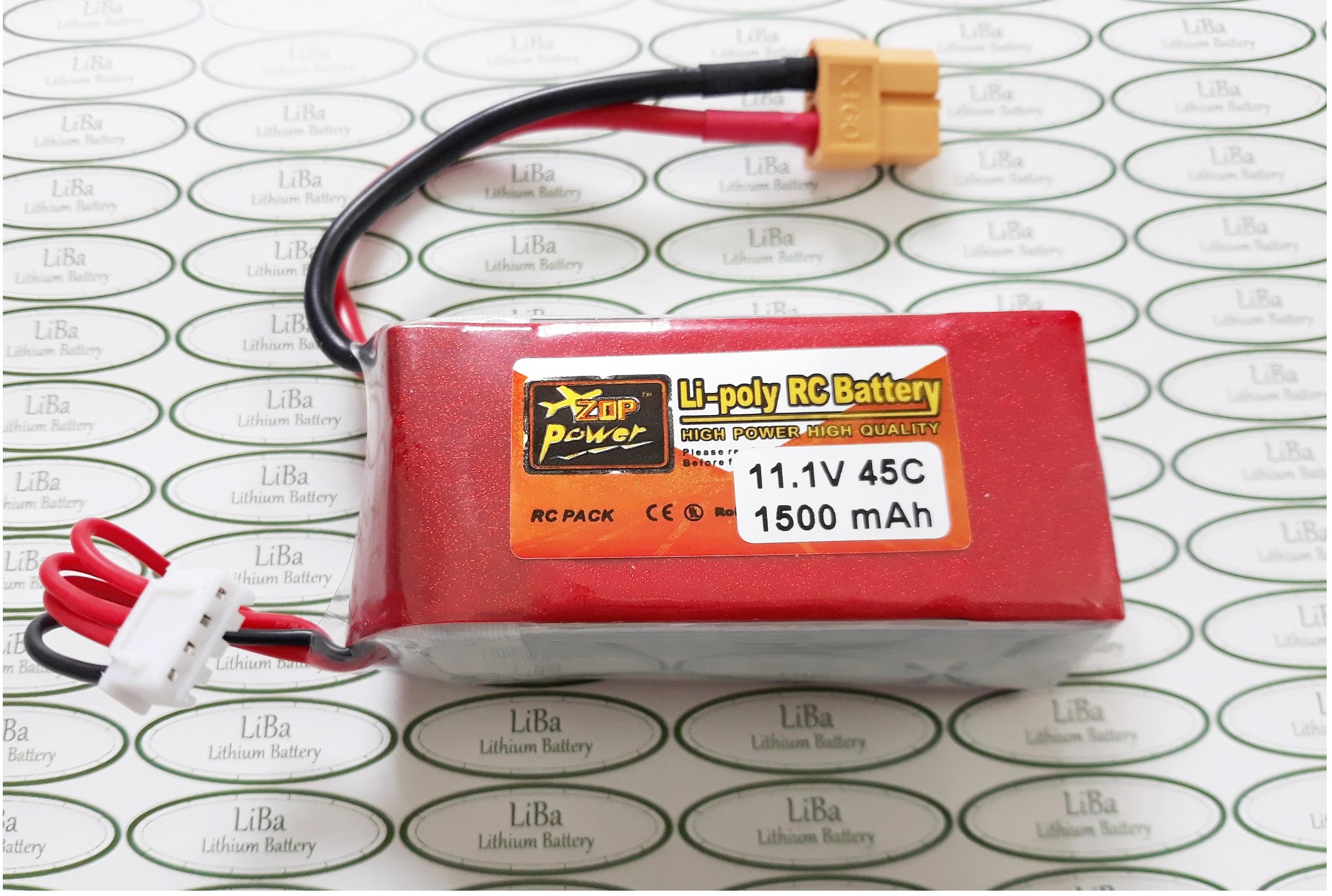 [HCM]Pin Flycam 11.1V 1500 mAh 45C 25x35x75 mm - LiBa