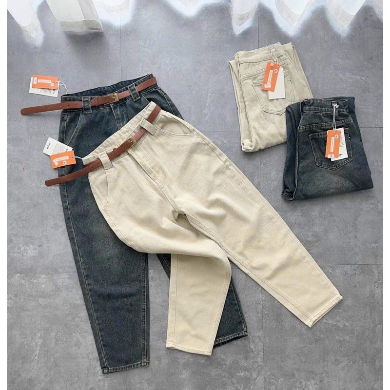 QUẦN BAGGY LƯNG CAO ĐỈA TO THỜI TRANG #1345