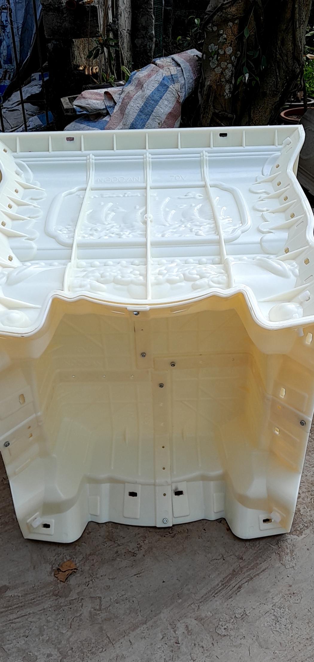 Khuôn chậu vuông 70 chân liền nhựa abs siêu dày