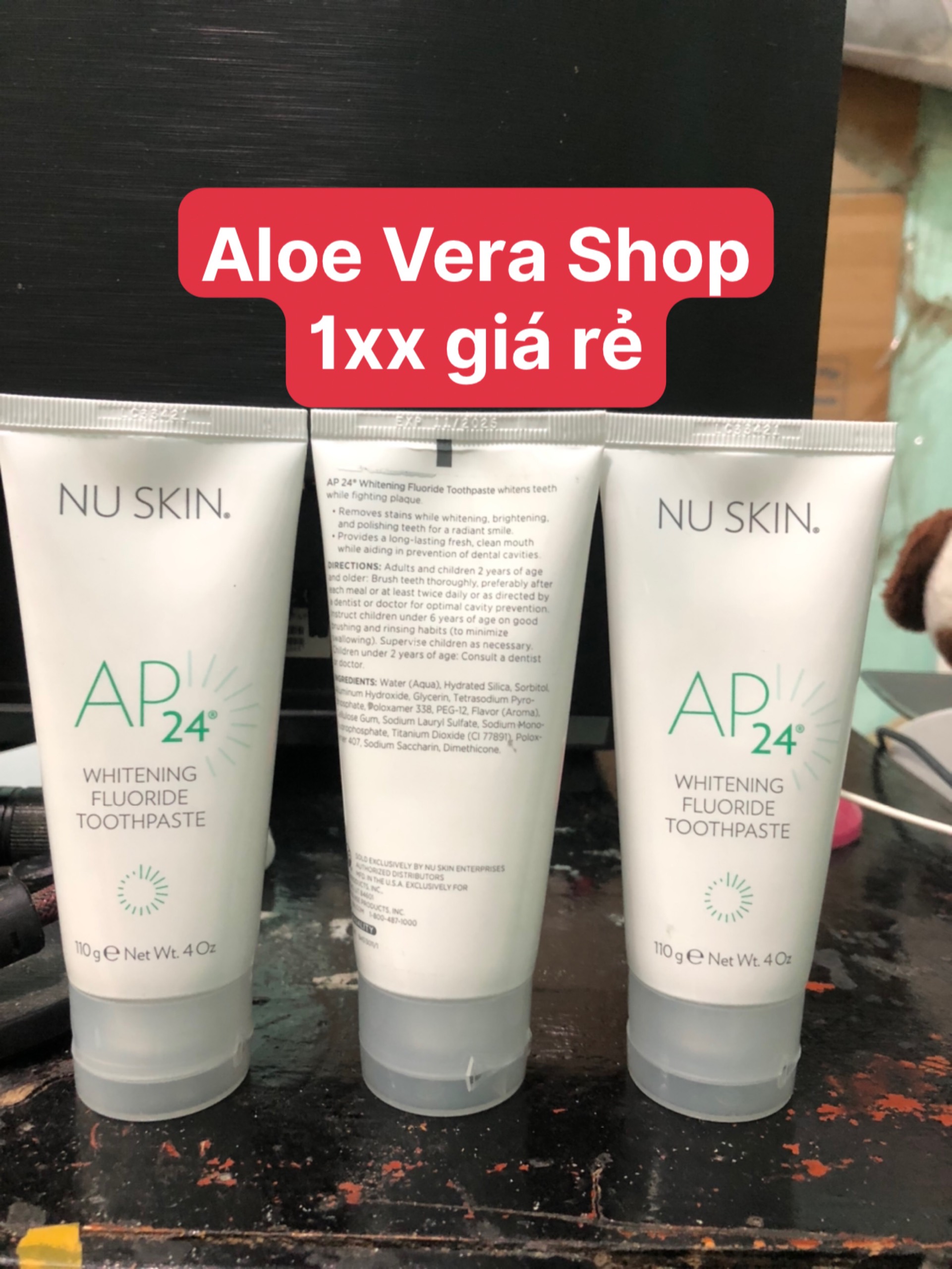 Combo 3 Tuýt Kem Đánh Răng AP24 Nuskin (110g)