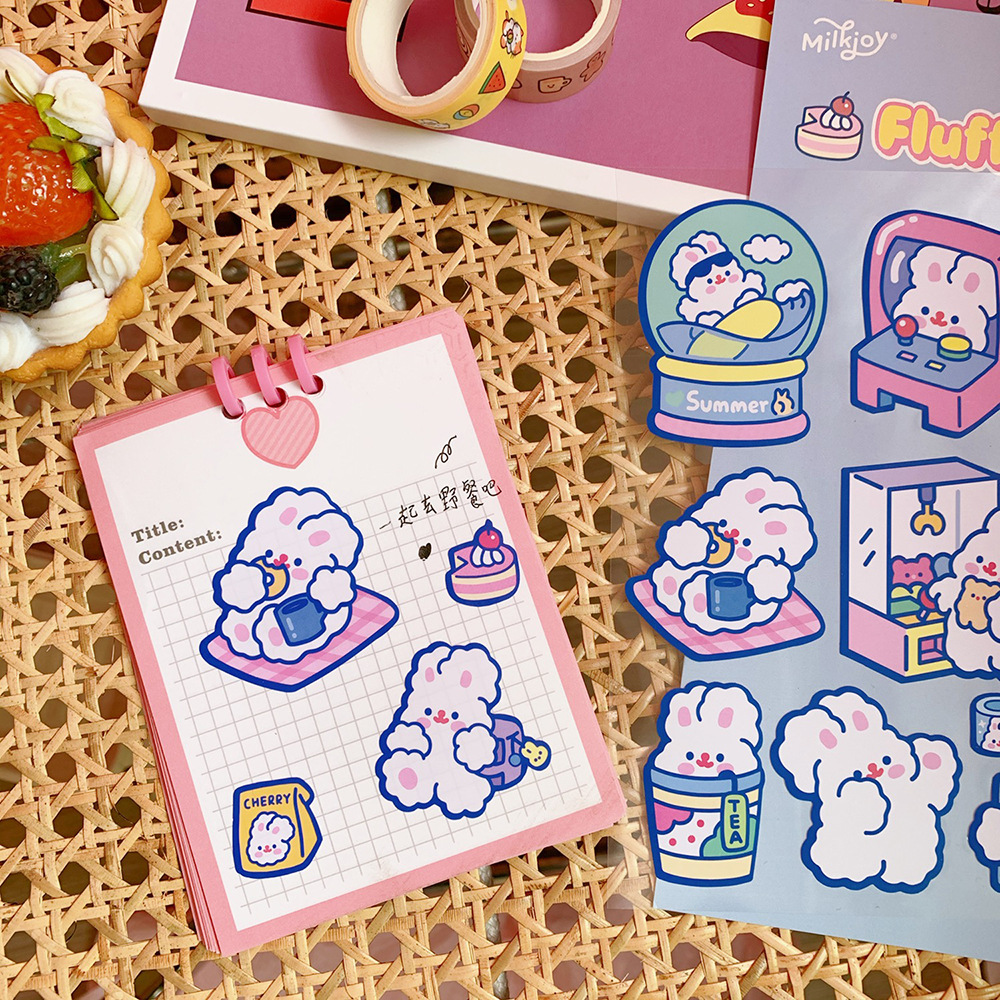Set Sticker mẫu mới S49 màu tím mộng mơ