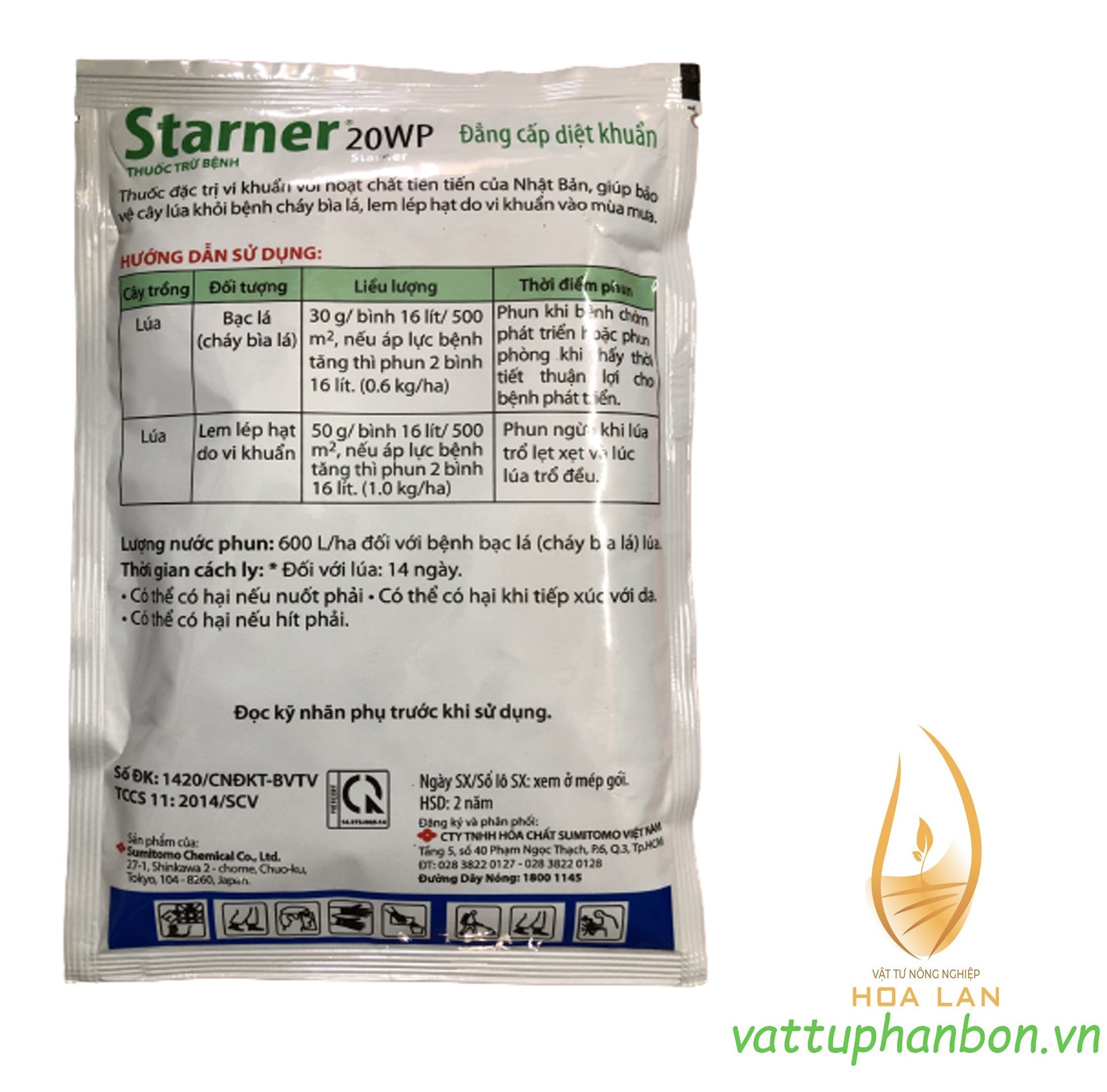 TRỪ BỆNH STARNER 20WP DIỆT VI KHUẨN - #547A# 100g