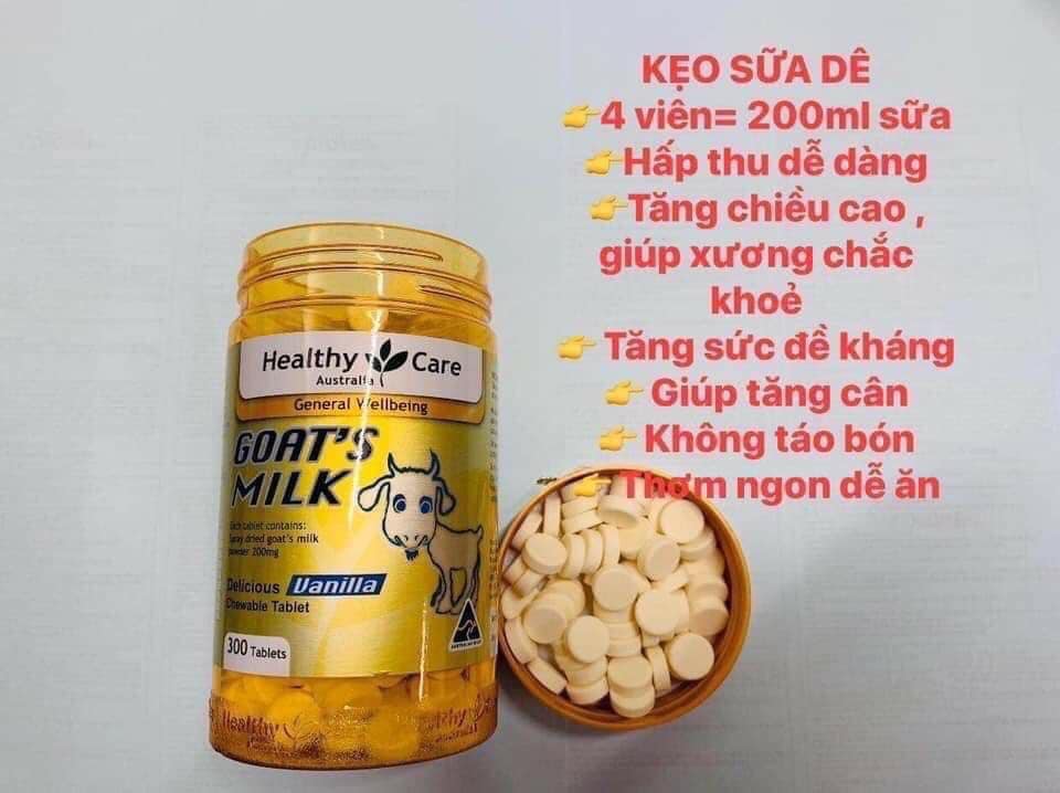 Kẹo sữa dê Goat Milk Úc 300v