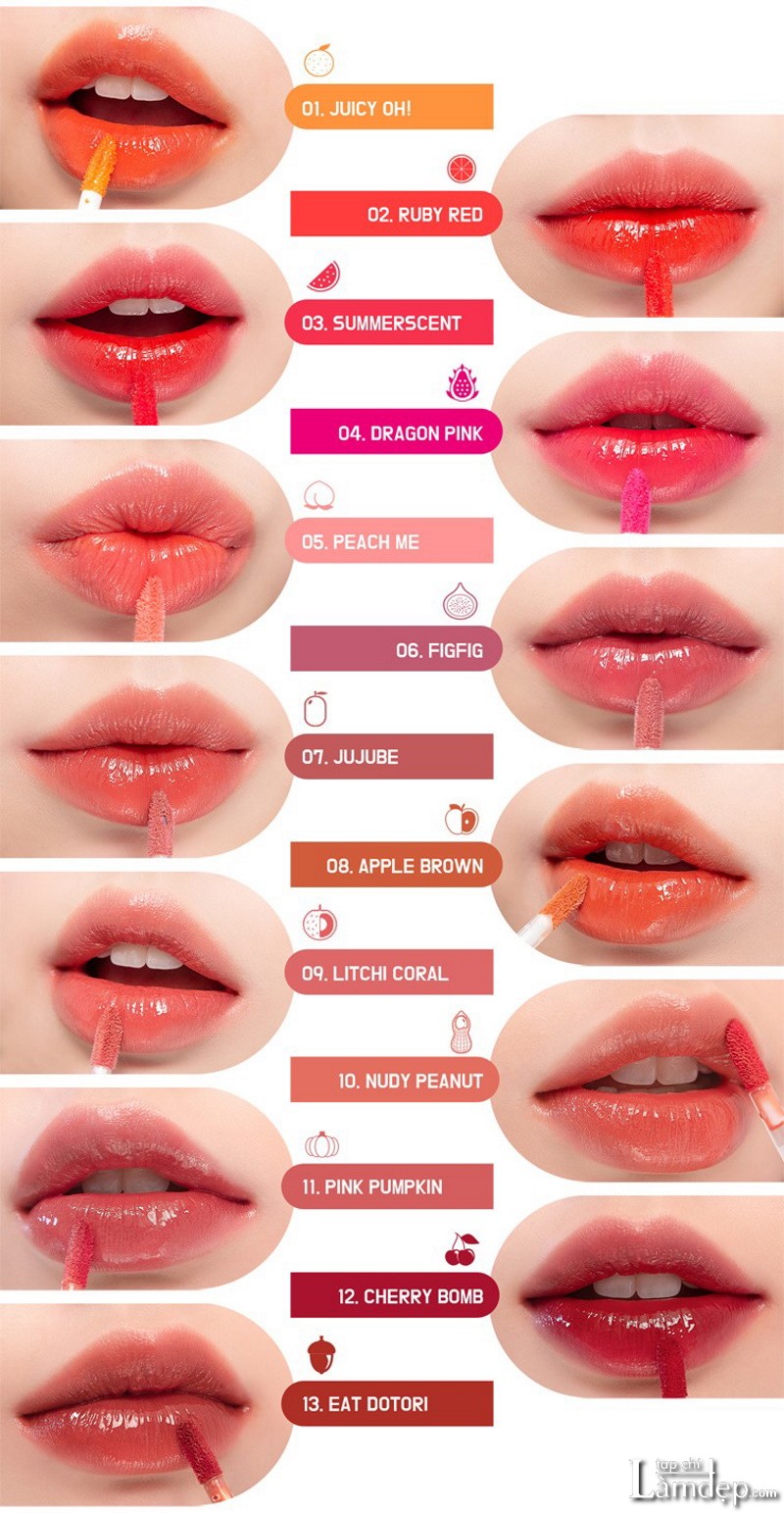 (1-9) Son Tint Romand Juicy Lasting Tint