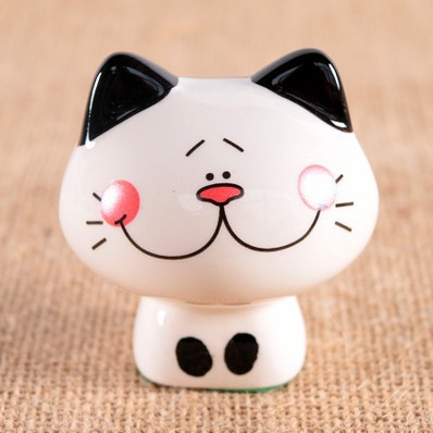 Mô hình mèo sứ dễ thương