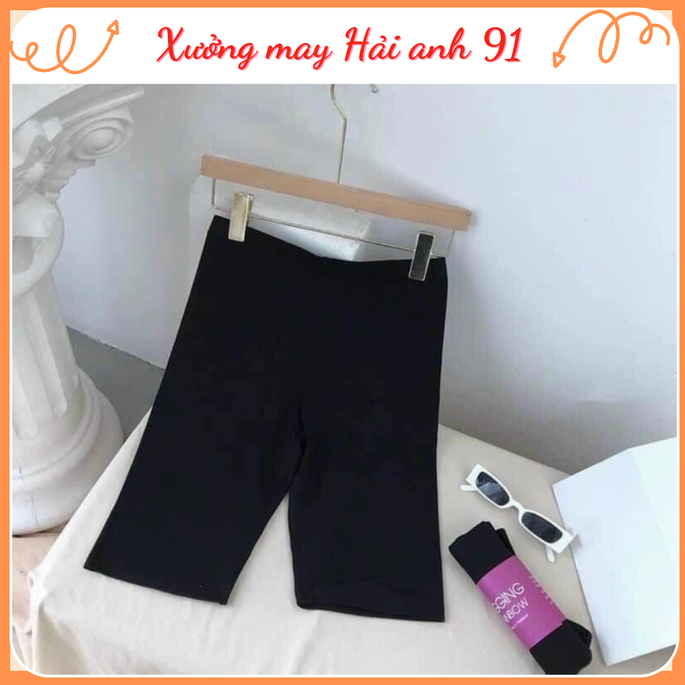 Quần Legging Lửng, Quần Legging Đùi Nữ thun mỏng nâng mông