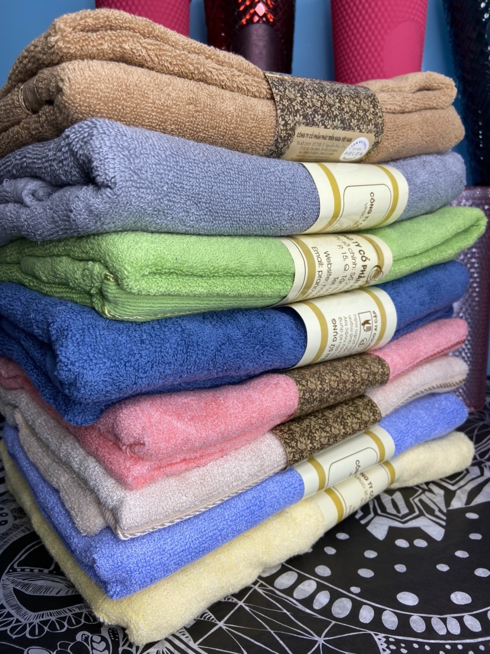 {MUA KHĂN TẶNG KHĂN } Khăn Cotton, Khăn Bamboo  khăn mặt, khăn spa