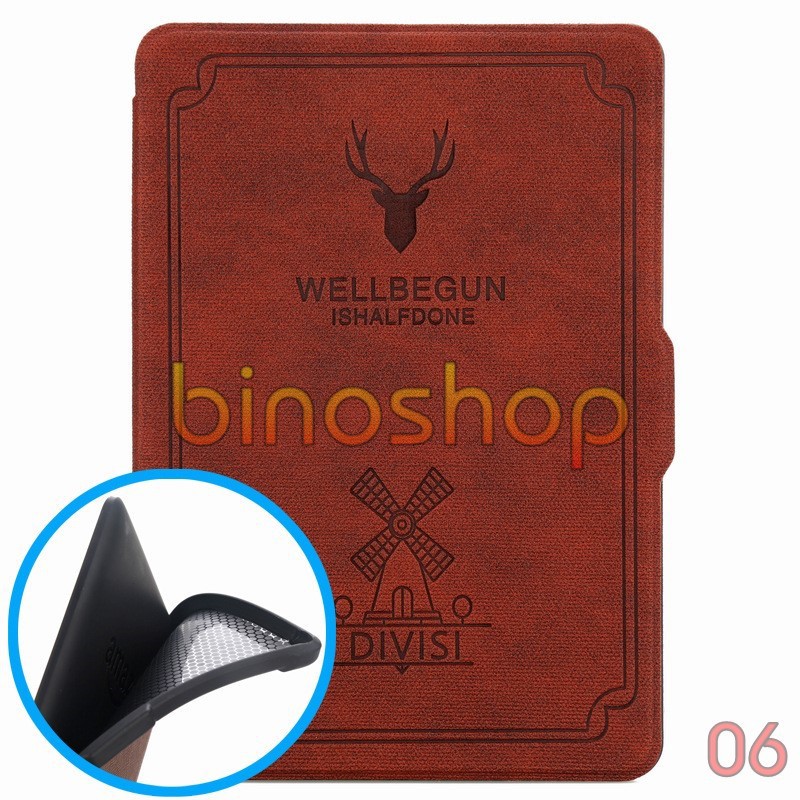 Bao da Kindle Paperwhite WELLBE (lưng silicon) - Case, Cover Kindle