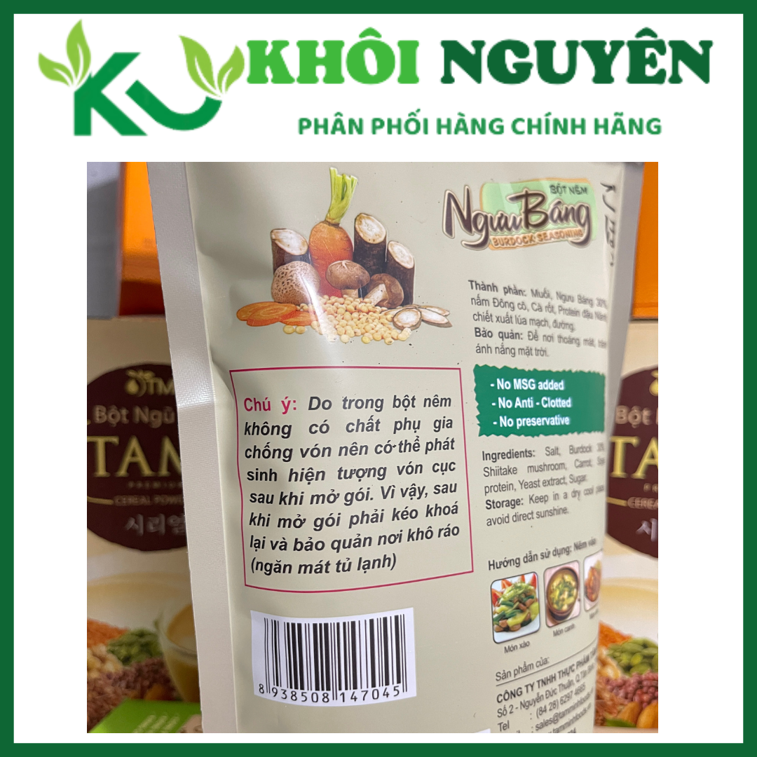 Bột nêm chay ngưu báng gói 200g [Cty TMF]