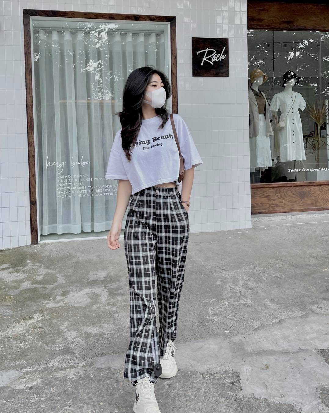 Quần Dài Nữ Ống Rộng Dây Kéo Ulzzang Thời Trang - BT Fashion (JE02) + Lưng Sau phối thun dễ mặc
