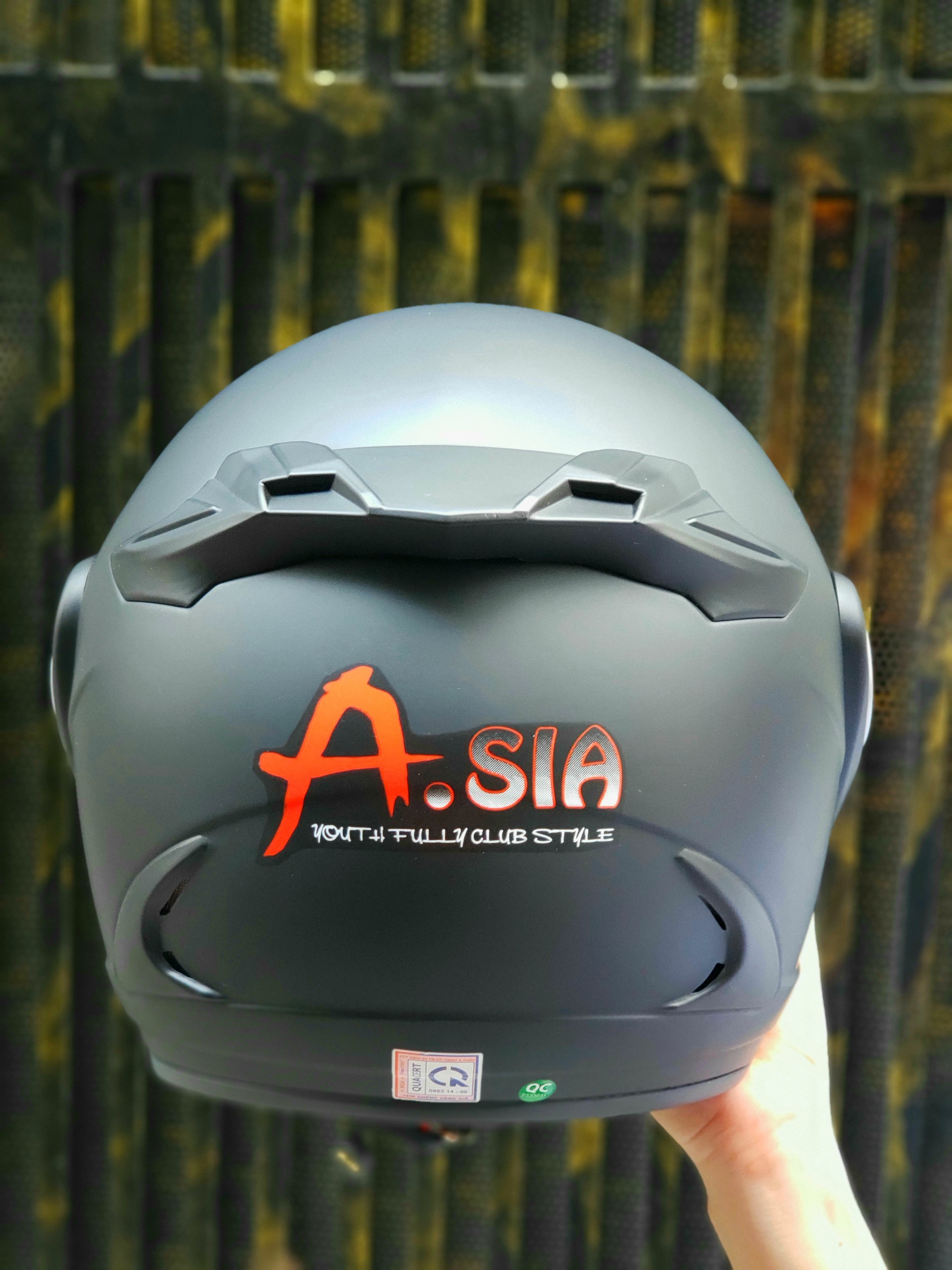 Mũ bảo hiểm 3/4 kính theo nón Bopa cam,Asia M115,Asia M168