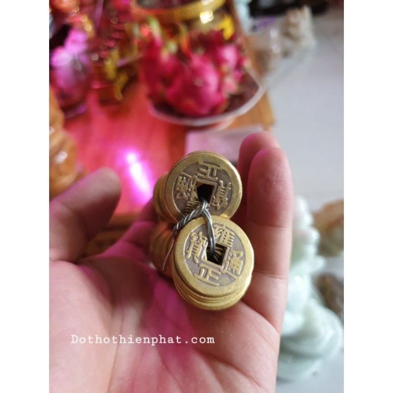 [HCM]Combo 10 Đồng tiền âm dương dùng xin đài gieo quẻ chiêu tài