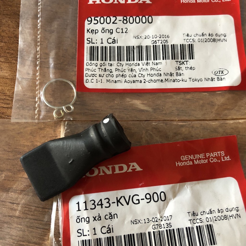 ỐNG XẢ CẶN LỐC NỒI ZIN HONDA