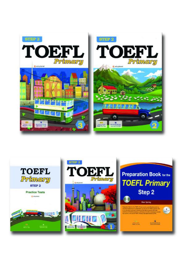 Sách - Toefl Primary Step 1+2 -  Tặng File nghe mp3( Bản đen trắng )