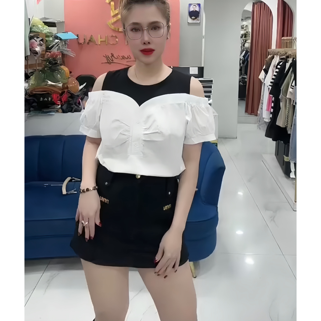 SV98 Áo Phối Hở Vai