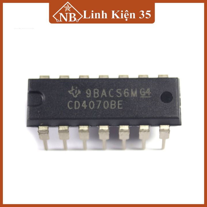 IC CD4070BE chân cắm DIP14