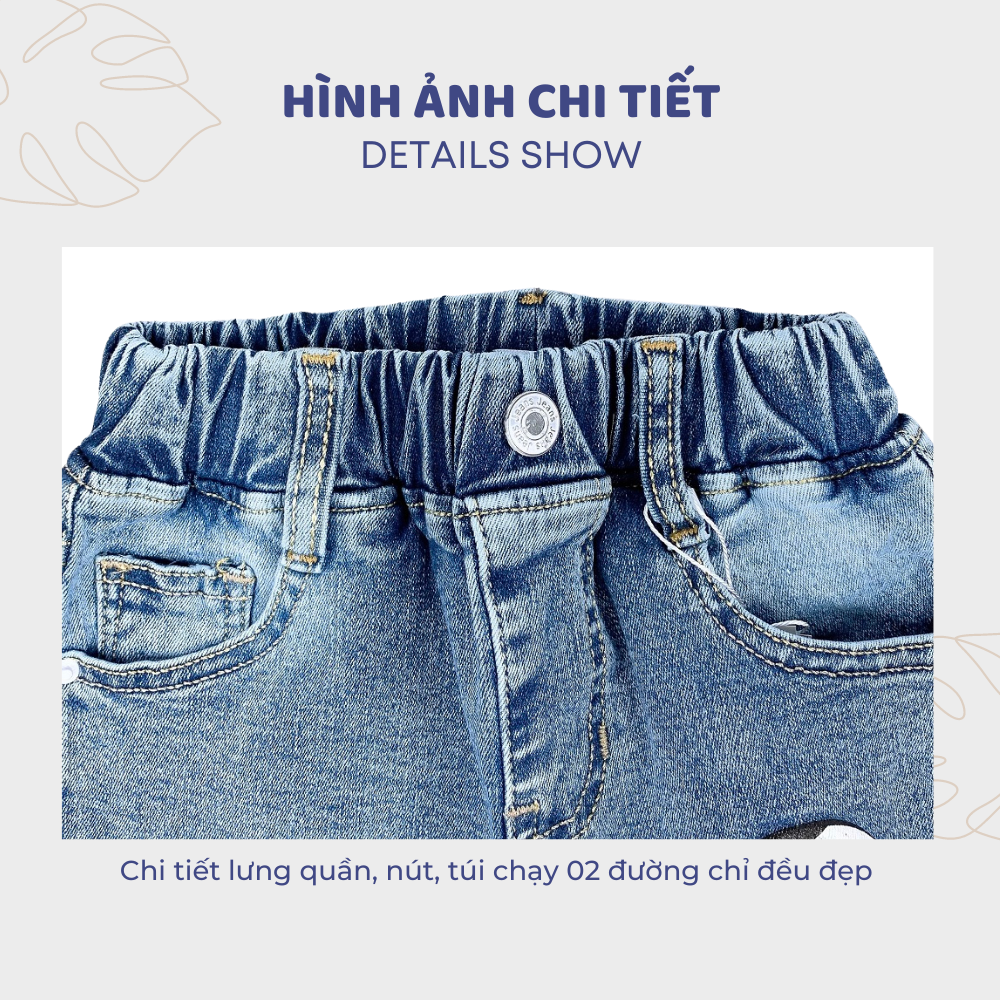 Quần jean bé trai,quần jean lững bé trai năng động thoải mái full size | FREESHIP MAX - JJ Kids Fashion