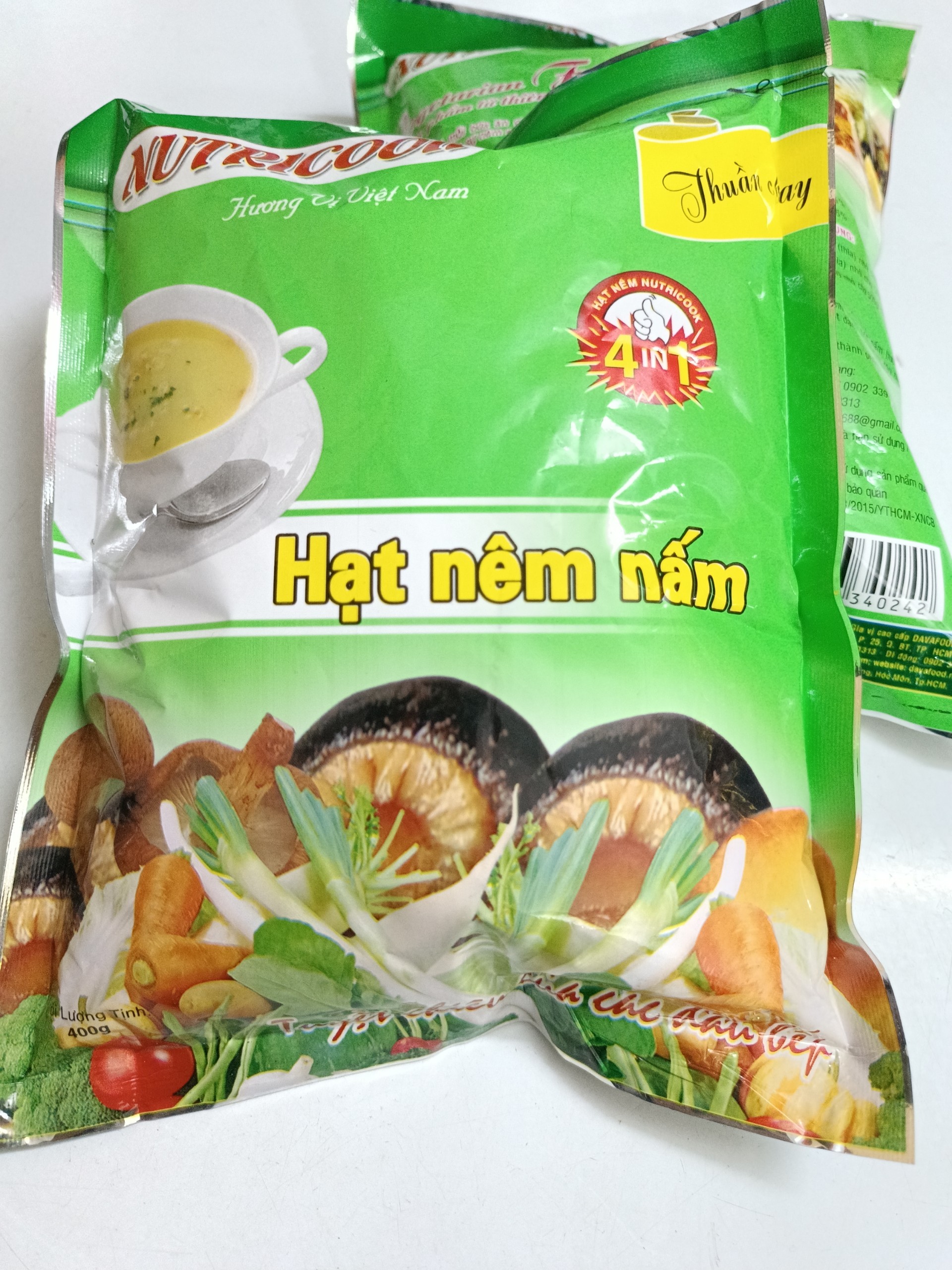 Hạt nêm chay nấm hương nutricook 400g