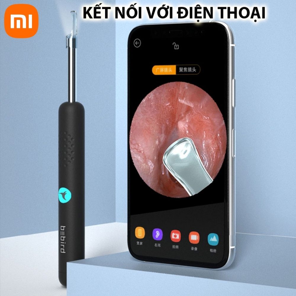 Tools remove ear wax endoscope Xiaomi bebird R1 tools remove ear wax machine suction earwax self động intelligent machine remove ear wax Xiaomi bebird R1 integrated portable endoscope 3.0 MPX tracking via app machine remove ear wax Xiaomi bebird R1