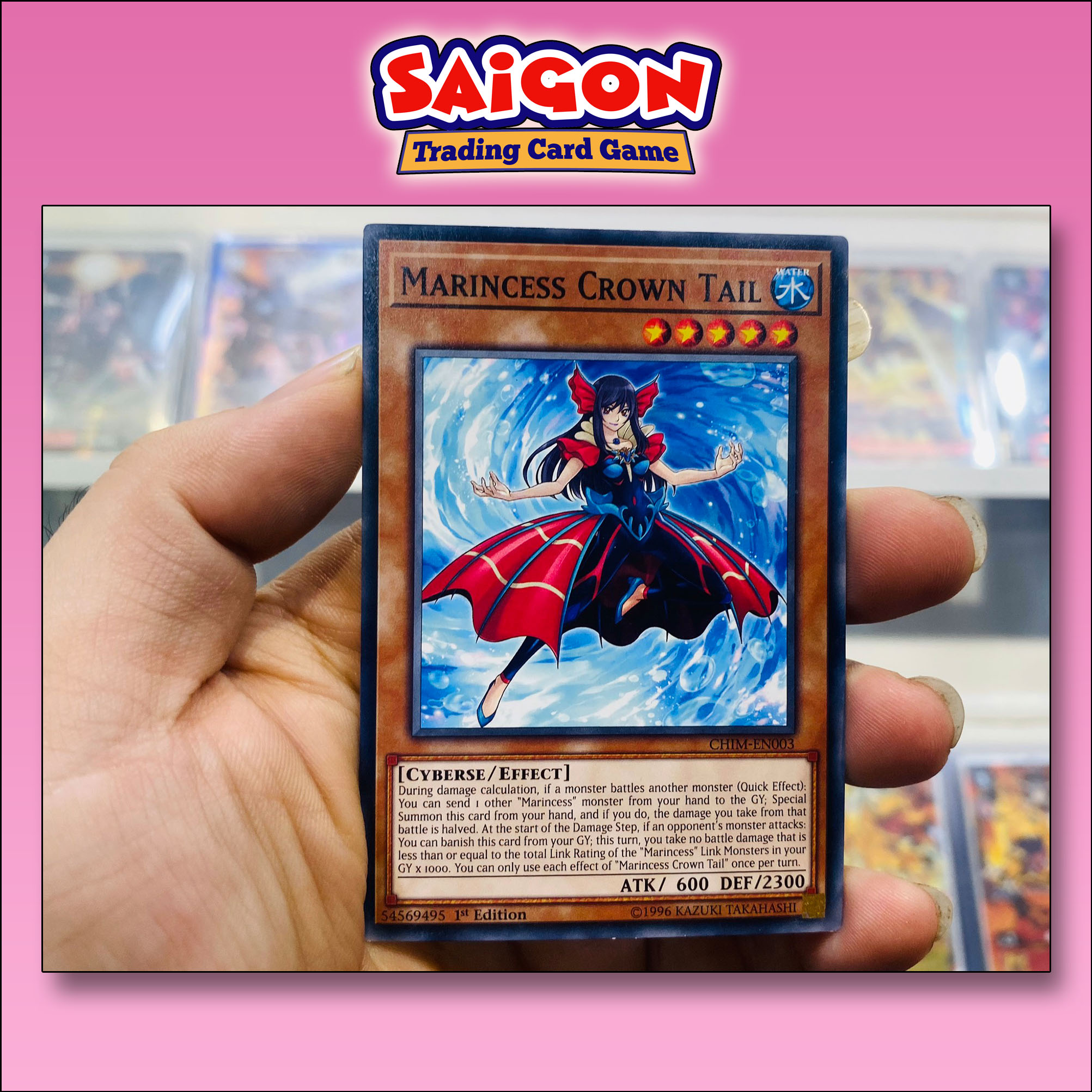 Thẻ bài yugioh mã chim-en003 - marincess crown tail - common - 1st edition