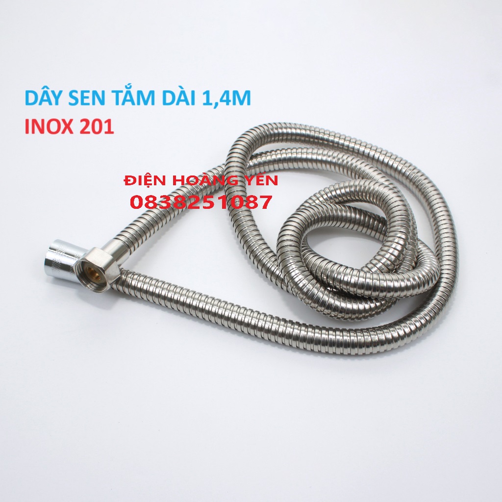Vòi sen tăng áp Dây vòi sen cao cấp chịu áp lực – chống xoắn – đầu đồng – chống hoen gỉ - dài 1.4m Phù hợp với mọi vòi sen trên thị trường dễ dàng lắp và thay thế - không cần gọi thợ