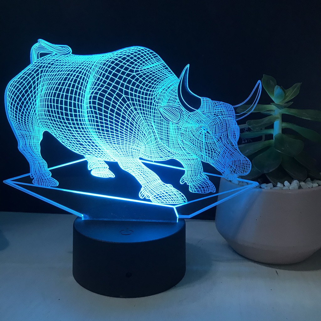 [HCM]Đèn led khắc hình con Trâu 3D tranh thư pháp quà tặng sinh nhật – quà cưới thiết kế và khắc hình theo yêu cầu đèn khắc hình theo yêu cầu